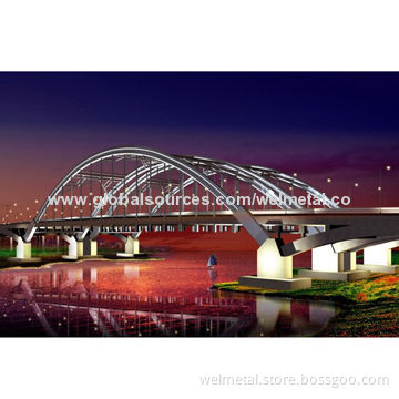 Prefabricated arc bridge beam